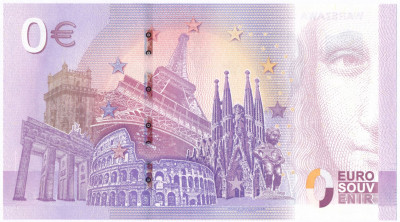 Banknot 0 Euro Warszawa - tylko 5000 egzemplarzy!
