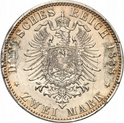 Niemcy Prusy 2 Marki 1888 A Friedrich III st.4