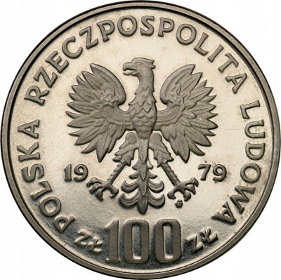 PRL. PRÓBA Nikiel 100 złotych 1979 Zamenhof