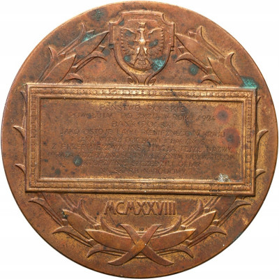 II RP medal 1928 stulecie Banku Polskiego