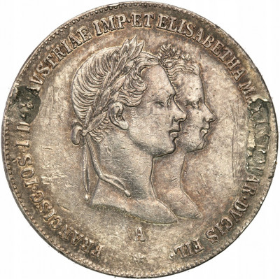 Austria 1 Gulden 1854 zaślubinowy st.3-