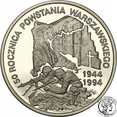 300 000 złotych 1994 Powstanie Warszawskie st.L