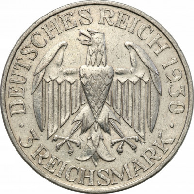 Niemcy Weimar 3 Marki 1929 G Zeppelin st.3+