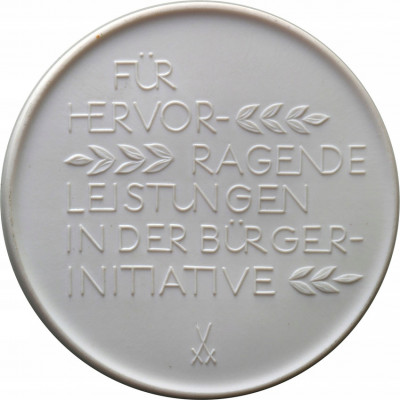 Niemcy DDR medal porcelana Miśnia st.1
