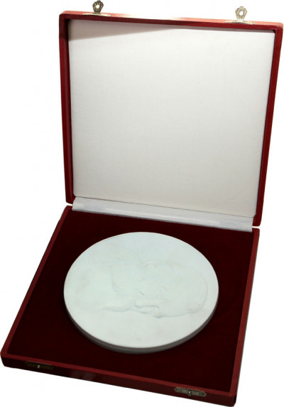 Niemcy DDR duży medal Engels porcelana Miśnia st.1