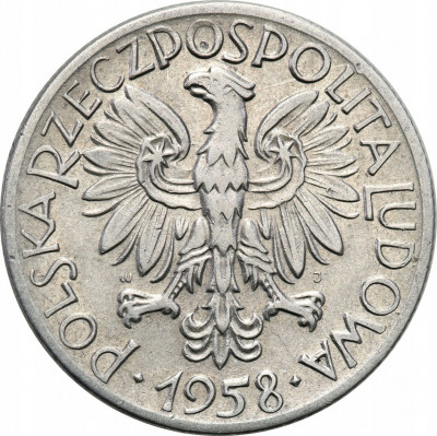 PRL 5 złotych 1958 Rybak st.3