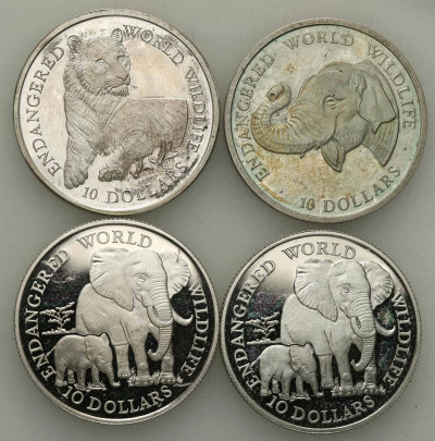 Cook Islands 10 dolarów 1990 4 szt. St.L