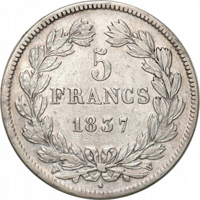 Francja 5 franków 1837 W St.3+