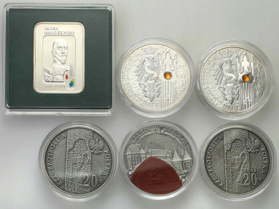 III RP 20 złotych 2002-2004 różne 6 szt. st.1/L