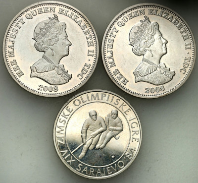 Świat monety srebrne 3 sztuki st.L-