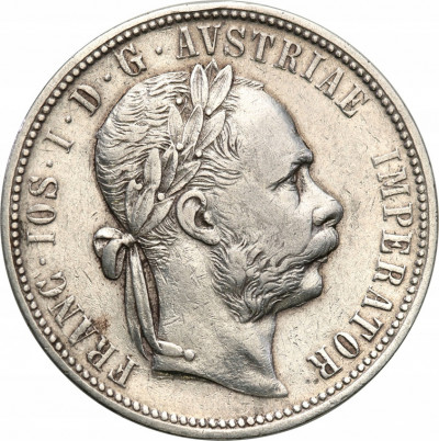 Austria 1 floren 1880 A FJ I st.3+