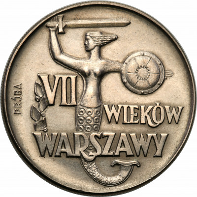 PRÓBA CuNi 10 zł 1965 VII wieków Warszawy st.1-
