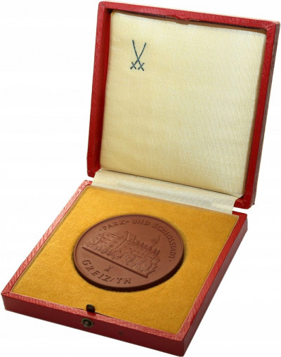 Niemcy DDR medal Greiz porcelana Miśnia st.1