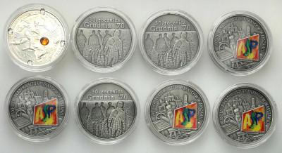 III RP 10 złotych 2000-2004 różne 8 szt. st.1/L