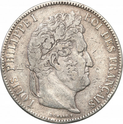 Francja 5 franków 1838 B st.3
