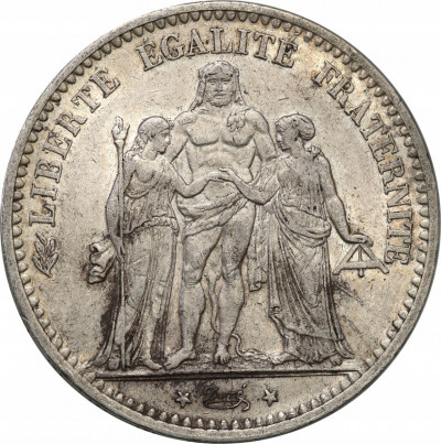 Francja 5 franków 1875 A st.3+