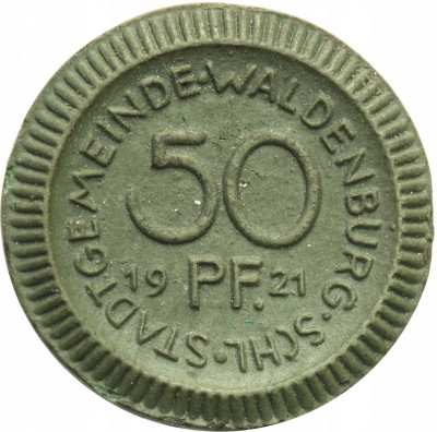 Waldenburg (Wałbrzych). 50 fenigów 1921