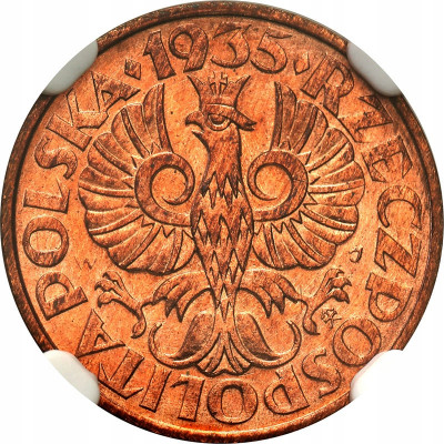 II RP 2 grosze 1935 NGC MS64 RD