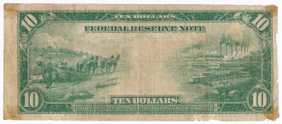 USA 10 dolarów 1914 Federal Reserve st.4