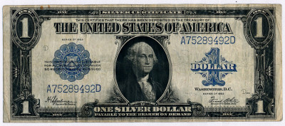 USA 1 dolar 1923 Silver Certificate st.3