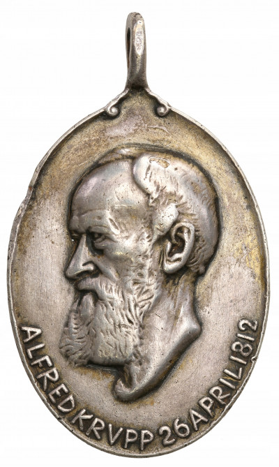 Niemcy medal Alfred Krupp 1912 SREBRO st.3