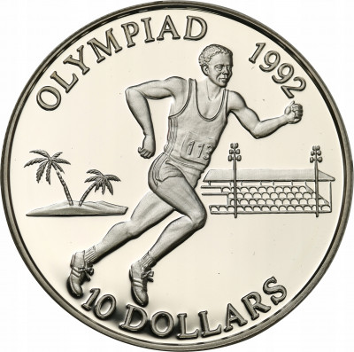 Wyspy Salomona 10 dolarów 1991 Olimpiada st.L