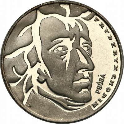 PRÓBA SREBRO 50 złotych 1972 Chopin st.L-