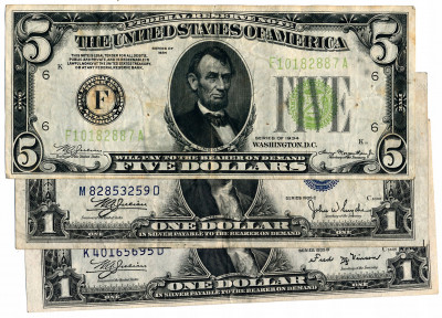 USA dolary 1934-35 lot 3 szt. st.3