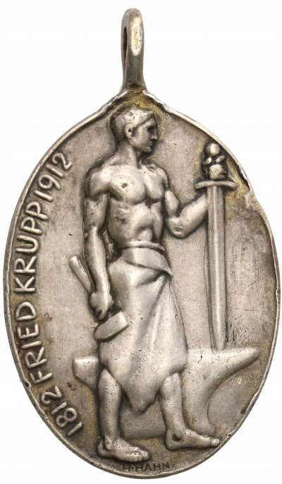 Niemcy medal Alfred Krupp 1912 SREBRO st.3