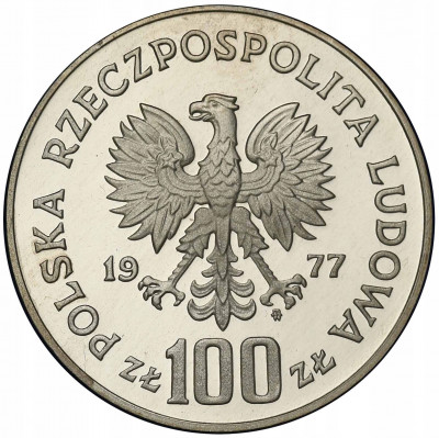 100 złotych 1977 Henryk Sienkiewicz st.L-