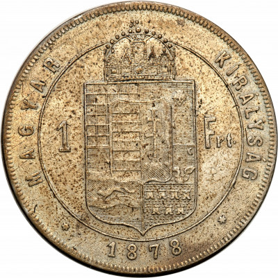 Węgry 1 Forint 1878 Franciszek Józef st.