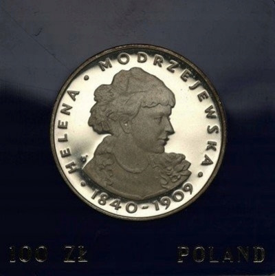100 złotych 1975 Modrzejewska st.L