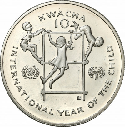 Zambia 10 kwacha 1980 Rok Dziecka st.L-