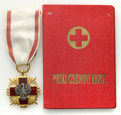 Odznaka Honorowa PCK złota z NADANIEM