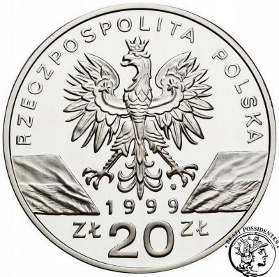 20 złotych 1999 Wilki st.L