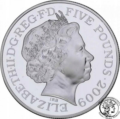 Wielka Brytania 5 funtów 2009 st.L