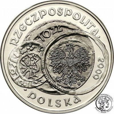 III RP 10 złotych 2000 Gniezno st.L