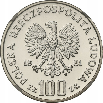 PRL 100 złotych 1981 Sikorski st.L