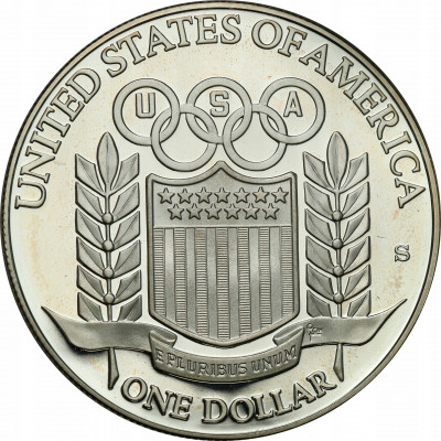 USA 1 dolar 1992 S Albertville Olimpiada st.L