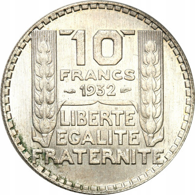 Francja 10 Franków 1932 PIĘKNE st.1
