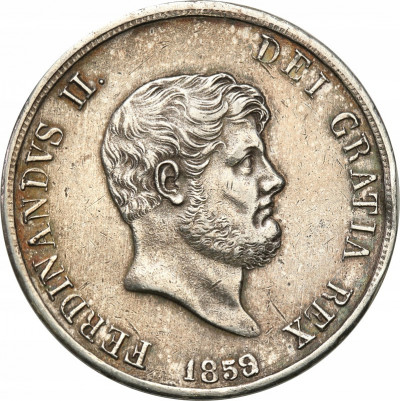 Włochy Neapol i Sycylia 120 Grana 1859 st.2-