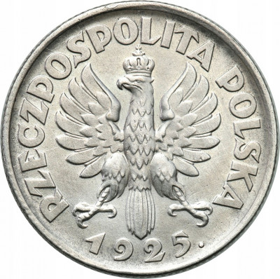 II RP 1 złoty 1925. kropka st.2-