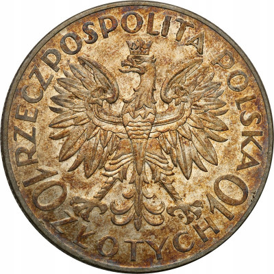 II RP 10 złotych 1933 Sobieski st.1- PIĘKNY