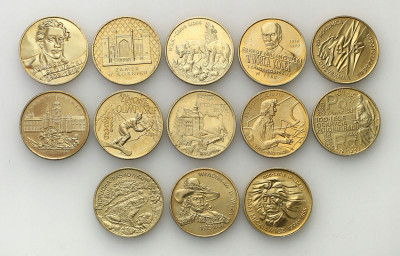 2 złote GN 1997-1999 zestaw 13 sztuk różne