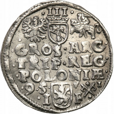 Zygmunt III Waza trojak 1595 Poznań - Rzadszy