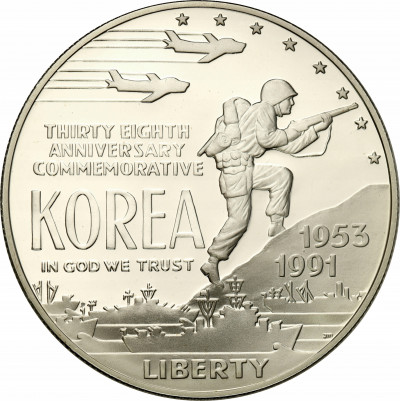USA 1 dolar 1991 Korea st.L