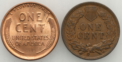 USA 1 cent 1904 + 1 cent 1940 - lot 2 sztuk