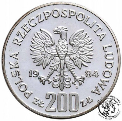 PRL 200 złotych 1984 Sarajewo st.L/L-