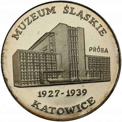 PRÓBA Ag 1000 zł 1987 Muzeum Śląskie Katowice stL-