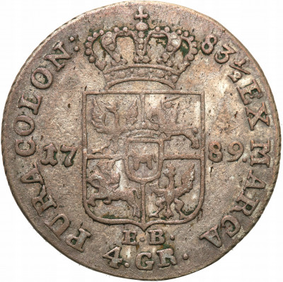 Poniatowski złotówka (4 grosze) 1789 EB Warszawa
